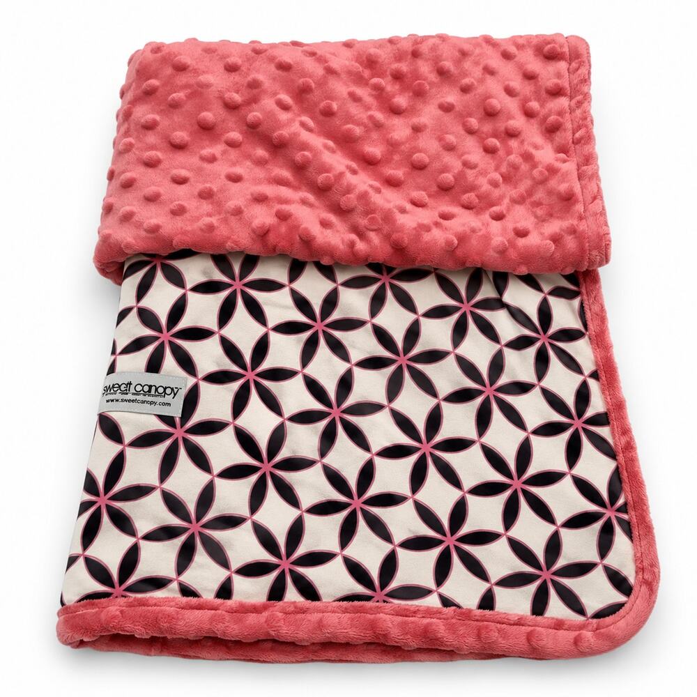 Carseat Canopy Baby Infant Car Seat Cover Pink Blue Minky Soft Carrier Blanket